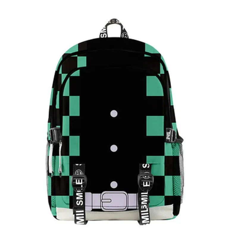 Kimetsu No Yaiba Backpack Kamado Tanjirou Neuzko School Bags Canvas Bag Girl Boy Students Anime Backpack Bag