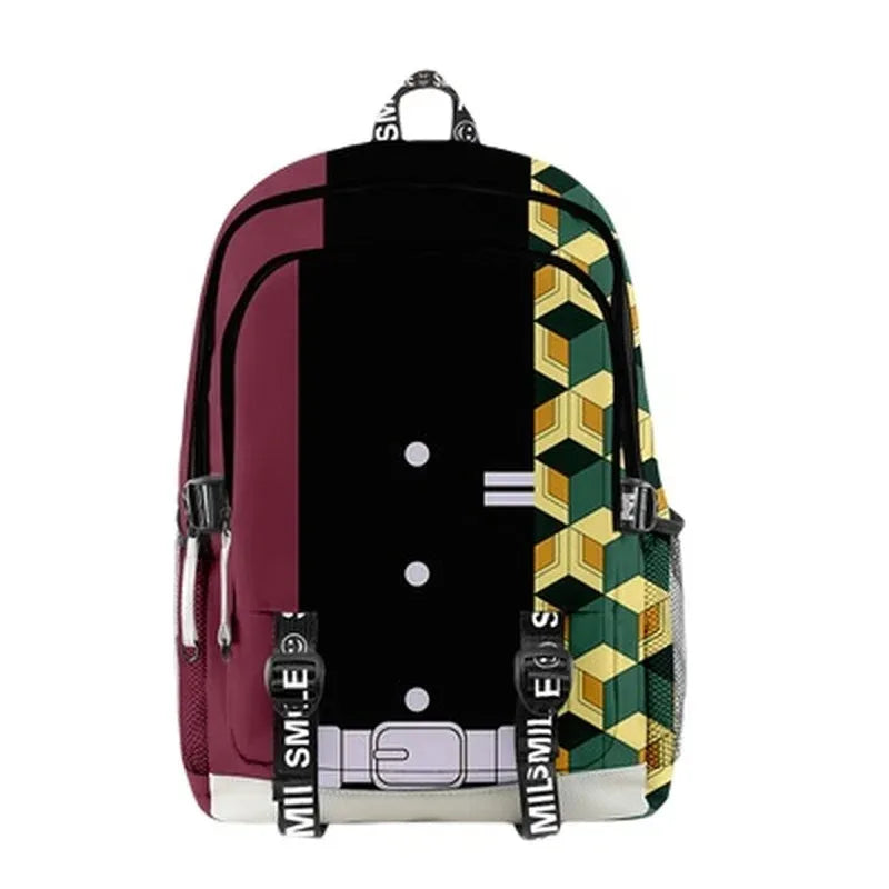 Kimetsu No Yaiba Backpack Kamado Tanjirou Neuzko School Bags Canvas Bag Girl Boy Students Anime Backpack Bag