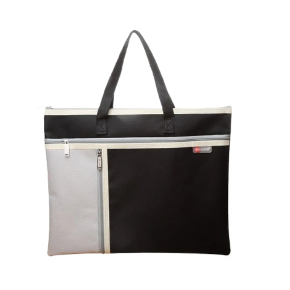 Portable Book Storage Bag Oxford Cloth Handheld File Organizer Large Capacity Dustproof Art Storage Bag Back To School