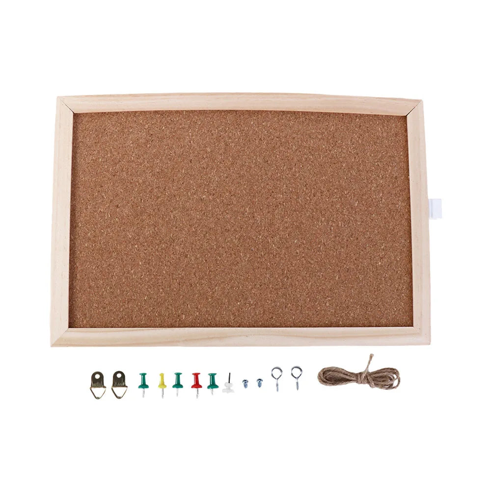 School Home Notice Note Board Office Supplies Memo Board Frame Photo Background Board Jewelry Display Stand Message Board Kit