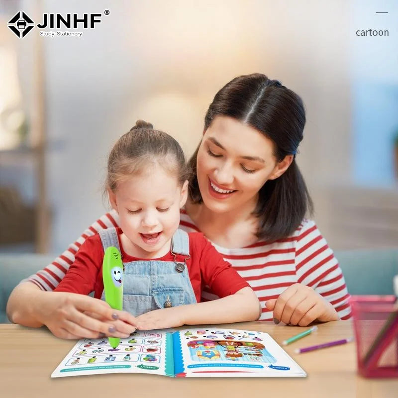 1 Set English Learning Smart Point Touch Talking Pen Learning Machine Voice Sound Book For Kids Educational Toy