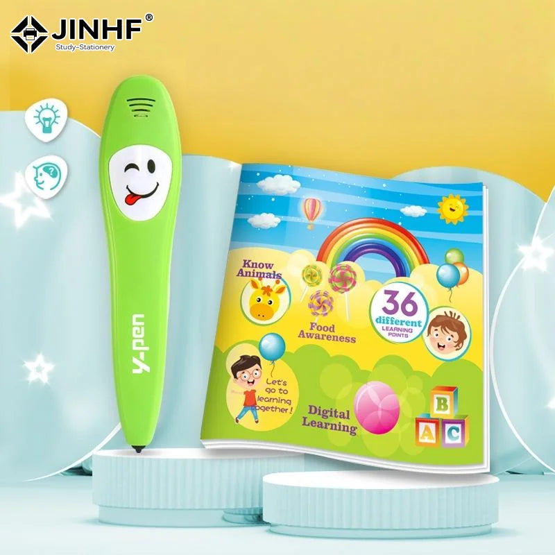 1 Set English Learning Smart Point Touch Talking Pen Learning Machine Voice Sound Book For Kids Educational Toy