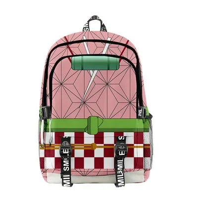 Kimetsu No Yaiba Backpack Kamado Tanjirou Neuzko School Bags Canvas Bag Girl Boy Students Anime Backpack Bag