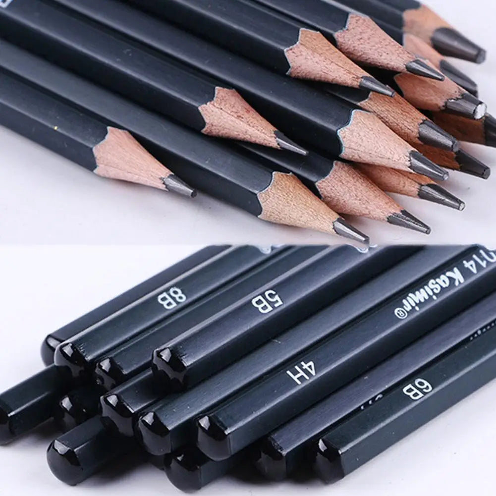 14-Piece Wooden Pencil Set Art Sketching Drawing Exam Writing Pencils for Students School Stationery Office Supplies