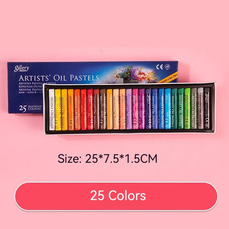 25/50 Colors Artist Soft Oil Pastel Set Professional Painting Draw Graffiti Art Crayon Washable Non Toxic Sticks School Supply