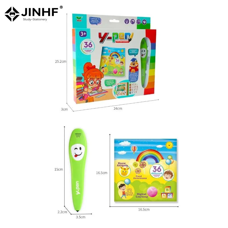 1 Set English Learning Smart Point Touch Talking Pen Learning Machine Voice Sound Book For Kids Educational Toy